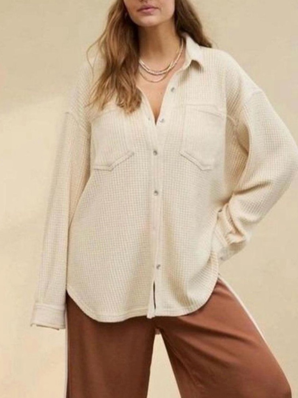 Aerie lumberjane waffle M
